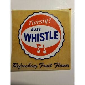 Vintage 2 Whistle Soda Pop Decal Sticker New Old Stock 1950's Sticker (STSKU16)